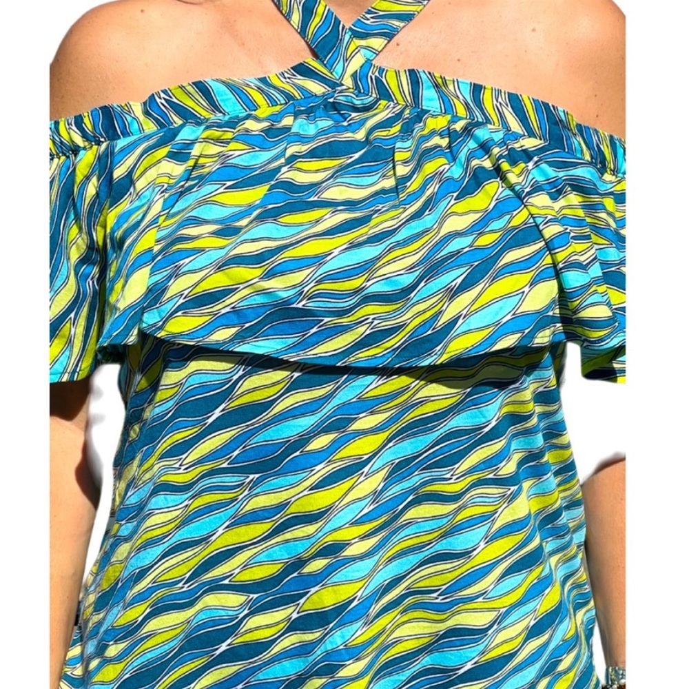 Michael Kors off shoulders green/ lime size L